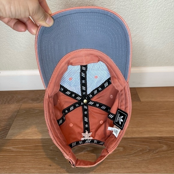 NWOT Adidas Women's Coral Embroidered Adjustable Baseball Cap Hat - Picture 7 of 11